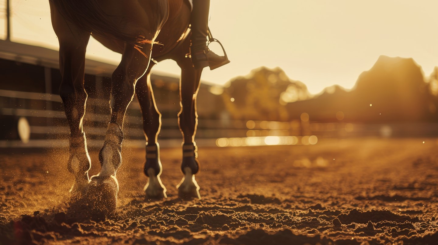 Equestrian scene